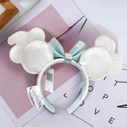 Disney Parks Loungefly Christmas Mickey   Minnie Pastel Snowman Ears Headband