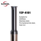 1 Tooth Carbide Milling Thread Endmill Hrc65 M6 M10 M16 Coat Cnc Thread Cutter