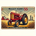 Massey Harris 55 Tractor Farmhousetin Metal Signs Home D  cor 8x12 