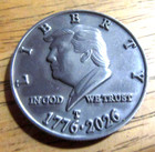 1776-2026 Donald Trump 3d Raised Hobo Nickel Coin Abstract Art 250th Anniversary