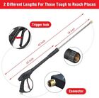 High Pressure 4000psi Car Power Washer Gun Spray Wand Lance Nozzle   50ft Hose