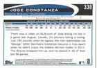 Jose Constanza Authentic Signed Autographed Trading Card Coa