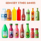 30pcs Pretend Food Grocery Set Kids Play Canned Food Toy Kitchen Role Play