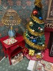 Ooak Handcrafted Christmas Study Diorama With Lit Fireplace 1 12 Scale