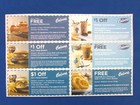 Culver s Restaurant Coupons  12-total   retail Value  30 00  Exp  02 28 26