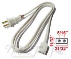 Replacement 6ft Power Cord For Vintage Solid State Tv Stereo Radio 2-prong Pin