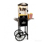 10 Oz Popcorn Machine Maker Cart Retro Movie Theater Style Popper Red Party Home