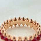 New rose Gold And Redcartleagate Clash De Ring Size 6