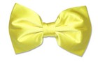 100  Silk Bowtie Solid Yellow Color Mens Bow Tie For Tuxedo Or Suit