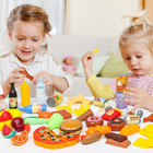 143 Piece Play Food For Kids Kitchen - Toy Assortment - Pretend Food For Toddler