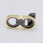 Salvatore Ferragamo Gold grey Belt Buckle For 1 38  Wide Leather Belts