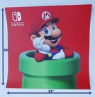 Nintendo Switch Super Mario Store Promo Display Ad Poster 29x30