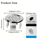 2pcs Ceramic Sink Basin Drain Plugs - Overflow Stoppers   Accessories - New