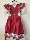 Daisy Kingdom Vintage Angel Bunny Holly Hearts Christmas Bow Dress Est  Sz 5