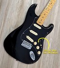Fender Stratocaster Black Guitar W  Gilmour Mod Strat Sss Maple Neck    Gigbag