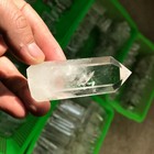 4pcs Natural Clear Quartz Obelisk Crystal Wand Point Healing 