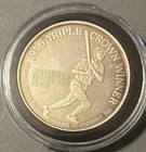 Micky Mantle  999 Fine Silver Coin 1995 Triple Crown New York Yankees Toner
