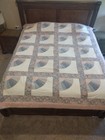 Vintage Handmade Grandmothers Fan Patchwork Quilt