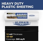 Alorair Crawl Space Vapor Barrier 12 Mil 10 x50   Drop Cloth Coverage 500 Sq ft