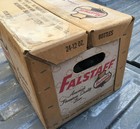 Falstaff Beer 24 Empty 12oz Bottles Full Case Box Vintage Sign