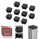 10pc 1  Inch Square Tube Hole Plug Plastic End Cap 1x1 Tubing Glide Tips Insert