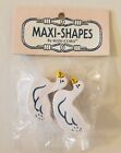 Lot Of 14 Vtg Painted Ducks Wood Maxi-shapes Animal Macrame Beads By Maxi-cord