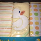 Spasilk 3-pack Baby Kids Bath Hooded Terry Cloth Towels Duck Soft Yellow 26x30 