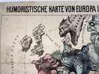 Satyrical Map Of Europe During The War 1870 Original
