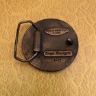 Vintage 1976 Indiana Metal Craft Dege Designs Unicorn Brass Belt Buckle D-17