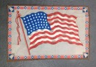 Tobacco Premium Cigar Box Felt Flannels World Flags Lot Of 5 1900s 48 Star Usa