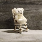 Miniature Teddy Bears X3 Beige White Brown 3 In