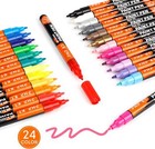 Paint Markers 24 Colors Oil-based Waterproof Never Fade 3 0mm All Art