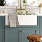 Kitchen Sink Farmhouse Bathroom Vessel Sink Basin With Sink Grid basket Strainer