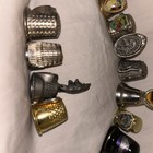 Lot Of Vintage State Souvenir Thimbles Pewter Enamel  1 Bell Travel