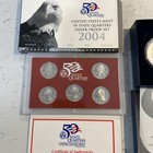 Us Mint Silver 2007   2008 America Eagle   2004 Silver Proof Quarters Set