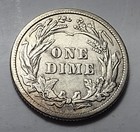 1906 Barber Silver Dime Full Liberty Xf  au Almost Uncirculated Details 