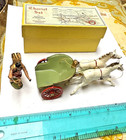 Fg Taylor   Sons Chariot Set No 811 Vtg Lead W 2 White Horses Charioteer Uk