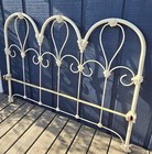 Rustic Antique Iron Full Size Headboard And Footboard Victorian Farmhouse Style