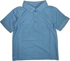 Studio 3 Boy   s 4-pack Light Blue School Uniform Short-sleeve Pique Polo Shirts