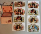 19 Vintage Brier Rose Stickers Floral Designs Women Victorian Greetings Variety