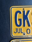 1981 Oregon License Plate Set Pair Gks 832