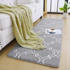 2x6 Shag Geometric Modern Runner Rug For Bedroom Hallway   Memory Foam Indoor