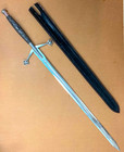 Claymore Sword With Black Handle Handmade Replica  42 Inches Overall Length 