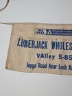 Vtg Canvas Nail Apron Lumberjack Wholesalers Inc Loch Raven Blvd Baltimore Md 
