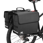 West Biking Waterproof Bike Double Pannier Bag Bicycle Rear Rack Pack Bag Black