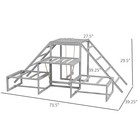 Chicken Toys For Coop Chicken Swing Set W  Ladder Platforms Perches