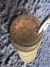 Early Coal Miners Brass Tag Tool Pit Check Mining Token Tags A e p  Start Time