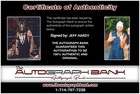 Jeff Hardy Authentic Signed Wwe Wrestling 8x10 Photo W cert Autographed 61