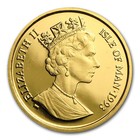 1993 Isle Of Man 1 5 Oz Gold Bu Maine Coon Cat