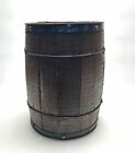 Antique Vintage Rustic Wooden Barrel 17    Tall 12    Dia
